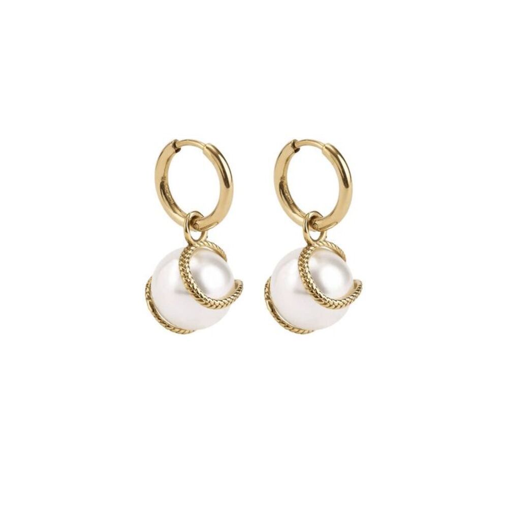 Hey Harper Baseball Huggie Earrings - Gold